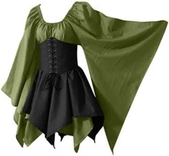 JEGULV Medieval Fairy Cosplay Set Women's Gothic Elf Fairy Short Dresses Renaissance Costumes Halloween Flare Sleeve Dress 26 JEGULV Medieval Fairy Cosplay Set Women's Gothic Elf Fairy Short Dresses Renaissance Costumes Halloween Flare Sleeve Dress -Amazon Store 41yetxn96gL. AC