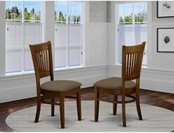 East West Furniture VAC-OAK-W Dining Chairs, Wood Seat -Amazon Store 41yuJSGdVbS. AC