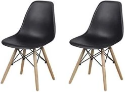 GIA Contemporary Armless Dining Chair, Qty Of 1, White Seat With Wood Legs -Amazon Store 41z1cM7L9nL. AC