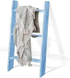 TEAKMAMA Blanket Ladder 4.5 Ft Blanket Rack, Decorative Blanket Ladder Farmhouse Blanket Holder, Wall Leaning Blanket Ladders For Living Room, Easy To Assemble - Brown -Amazon Store 41z2ICGghyL. AC