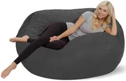Chill Sack - Bean Bag Lounger, 5-Feet, Charcoal -Amazon Store 41z9a7h5yhL. AC