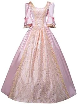 JEGULV Victorian Gown Dress For Women, Women's Court Cosplay French Lolita Dress Halloween Princess Costume Renaissance Dress -Amazon Store 41zHnmWIRNL. AC