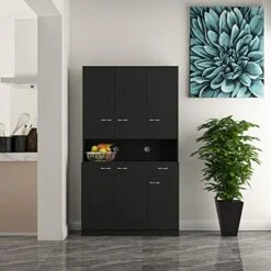 WERSMT Kitchen Pantry Storage Cabinet With 6 Door 1 Drawer 1 Display Space, Multifunctional Buffet Storage Coffee Bar For Kitchen, Living Room, 39.37"x15.35"x70.86",White 24 WERSMT Kitchen Pantry Storage Cabinet With 6 Door 1 Drawer 1 Display Space, Multifunctional Buffet Storage Coffee Bar For Kitchen, Living Room, 39.37"x15.35"x70.86",White -Amazon Store 41zMk8m0o6L. AC