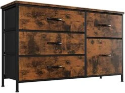 Nicehill Dresser For Bedroom With 10 Drawers, Storage Drawer Organizer, Tall Chest Of Drawers For Closet, Clothes, Kids, Baby, Living Room, Wood Board, Fabric Drawers (Black Grey) -Amazon Store 41zN 8R1QL. AC