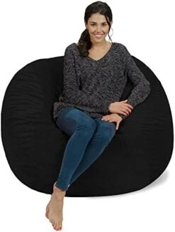 Chill Sack Bean Bag Chair Cover, 8-feet, Microsuede - Purple -Amazon Store 41zOyPA42DL. AC 1