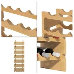 SogesHome Wine Rack Wood Storage Rack Stand, 48 Bottles Holder, 6 Tier Stackable Wine Storage Organizer Free Standing, Natural Color 12 SogesHome Wine Rack Wood Storage Rack Stand, 48 Bottles Holder, 6 Tier Stackable Wine Storage Organizer Free Standing, Natural Color -Amazon Store 41zTJ3Z1zGL