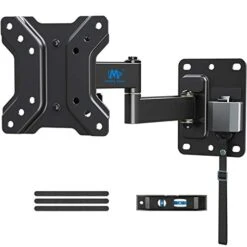 Mounting Dream Lockable RV TV Mount For Most 10-26 Inch Flat Screen, RV Mount TV Bracket For Camper Trailer Truck Boat, Full Motion RV TV Wall Mount Quick Release Lock, VESA 100x100mm, 22 Lbs MD2209