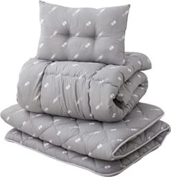 EMOOR Japanese Futon Set (Mattress, Comforter, Pillow) Twin-XL Made In Japan, Light-Gray, CLASSE III Foldable Sleeping Bed Tatami Mat Shikibuton 11 EMOOR Japanese Futon Set (Mattress, Comforter, Pillow) Twin-XL Made In Japan, Light-Gray, CLASSE III Foldable Sleeping Bed Tatami Mat Shikibuton -Amazon Store 41zVqryH 7L. AC