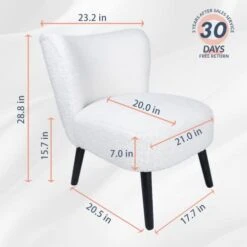 Artos Modern Velvet Upholstered Dining Chair With Metal Legs For Home Kitchen Bedroom Living Room (White) -Amazon Store 41zVuw0Vf1L