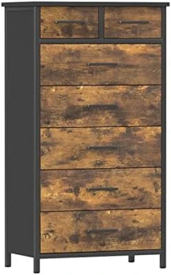IKNEO 7 Drawer Tall Dresser, Industrial Wood Storage Dresser Clothes Organizer, Sturdy Steel Frame, Storage Dresser For Bedroom 19 IKNEO 7 Drawer Tall Dresser, Industrial Wood Storage Dresser Clothes Organizer, Sturdy Steel Frame, Storage Dresser For Bedroom -Amazon Store 41zZmhS1Q5L. AC