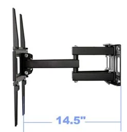 VideoSecu MW340B2 TV Wall Mount Bracket For Most 32-65 Inch LED, LCD, OLED, UHD Plasma Flat Screen TV, With Full Motion Tilt Swivel Articulating Dual Arms 14" Extend,400x400mm,100 LBS WR9 -Amazon Store 41zhbO2wVDL