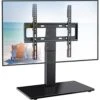 PERLESMITH Universal Swivel TV Stand - Table Top TV Stand For 26-55 Inch LCD LED TVs - Height Adjustable TV Mount Stand With Tempered Glass Base, VESA 400x400mm, Holds Up To 88lbs PSTVS12 -Amazon Store 41zouJOyLYL