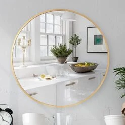 Mazatzal 32IN Wall Mirror Large Round Mirror Brushed Aluminum Framed Big Circle Mirror Black Bathroom Mirror Wall Décor For Living Room Bedroom Entryways 23 Mazatzal 32IN Wall Mirror Large Round Mirror Brushed Aluminum Framed Big Circle Mirror Black Bathroom Mirror Wall Décor For Living Room Bedroom Entryways -Amazon Store 41zqcgWEGzL. AC