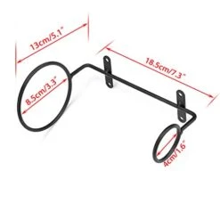 Hipiwe Pack Of 6 Wall Mounted Wine Racks - Red Wine Bottle Display Holder With Screws, Metal Hanging Wine Rack Organizer -Amazon Store 41zsTHZ1tqL