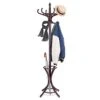 GOFLAME 73" Coat Rack Freestanding, Wooden Coat Tree With 12 Hooks And Umbrella Stand, Entryway Hall Tree, Hat Hanger Organizer, Coat Rack Stand For Coats, Hats, Scarves, Bags, Easy Assembly, Brown -Amazon Store 41zuWlrKYhL