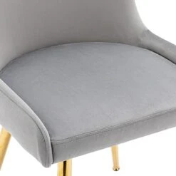 Kmax Velvet Dinning Chairs Mid Century Modern Side Chairs With Golden Legs For Kitchen & Dining Room Guest Room Restaurant, Set Of 2- Grey 21 Kmax Velvet Dinning Chairs Mid Century Modern Side Chairs With Golden Legs For Kitchen & Dining Room Guest Room Restaurant, Set Of 2- Grey -Amazon Store 41zyKtn5QmL