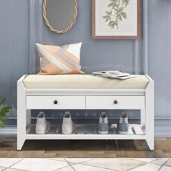 Harper & Bright Designs Storage Bench, Shoe Rack With Cushioned Seat And Drawers, Multipurpose Storage Bench For Entryway, Antique Navy 24 Harper & Bright Designs Storage Bench, Shoe Rack With Cushioned Seat And Drawers, Multipurpose Storage Bench For Entryway, Antique Navy -Amazon Store 51 FJ3rvX L. AC 1