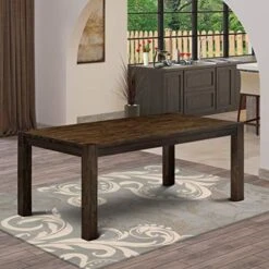 East West Furniture Wooden LM7-0N-T Wood Dining Table Rectangular Tabletop And 72 X 40 X 30-Sandblasting Antique Walnut Finish -Amazon Store 51 XDLUBKlL. AC