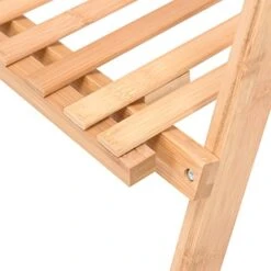 Casart Bamboo Ladder Stand Shelf, Foldable Multifunctional Flower Display Rack, 3-Tier Storage Rack For Home And Office -Amazon Store 5105zVp6WhL