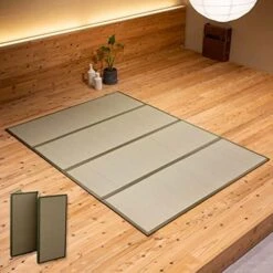 EMOOR Japanese Tatami Mat Twin Natural Rush Grass (Undyed), Foldable Igusa Mattress Floor Sleeping Japanese Futon Mattress Meditation Yoga Zen 15 EMOOR Japanese Tatami Mat Twin Natural Rush Grass (Undyed), Foldable Igusa Mattress Floor Sleeping Japanese Futon Mattress Meditation Yoga Zen -Amazon Store 5106s8dZxqL. AC