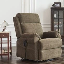 DYNOX Small Lift Chair Recliners With Massage And Heat, Dual Motor Power Lift Sofa With Infinite Adjust For Back And Footrest (Fabirc-Beige) 31 DYNOX Small Lift Chair Recliners With Massage And Heat, Dual Motor Power Lift Sofa With Infinite Adjust For Back And Footrest (Fabirc-Beige) -Amazon Store 510CTAcxZOL. AC