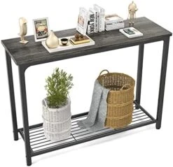 Ecoprsio Console Table Sofa Table With Mesh Shelves, 2 Tier Entryway Table Foyer Table For Entryway, Front Hall, Hallway, Sofa, Couch, Living Room, Coffee Bar, Kitchen, Grey 17 Ecoprsio Console Table Sofa Table With Mesh Shelves, 2 Tier Entryway Table Foyer Table For Entryway, Front Hall, Hallway, Sofa, Couch, Living Room, Coffee Bar, Kitchen, Grey -Amazon Store 510Her2UKL. AC