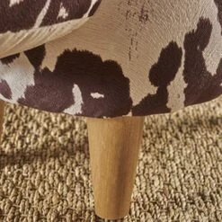 GDFStudio Bertha Milk Cow Patterned New Velvet Ottoman (Brown Milk Cow) -Amazon Store 510WOQaKxXL