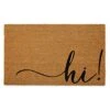 DII Greetings Collection Natural Coir Doormat, 17x29, Hi! -Amazon Store 510gQM4ZNGS