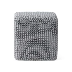 Christopher Knight Home Scott Knitted Foot Stool, Light Gray -Amazon Store 5114sPPA0vL