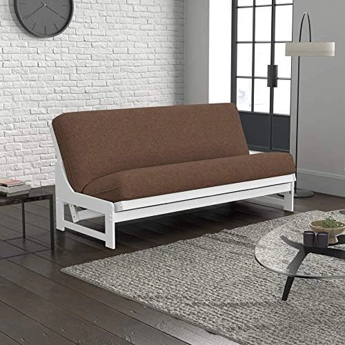 Nirvana Futons Nico Urban Loft Linen Series Sleeper Sofa Collection Full Size White Armless Arden Futon Frame, Storage Drawers, Mattress And Umax Khaki Futon Cover Set 7 Nirvana Futons Nico Urban Loft Linen Series Sleeper Sofa Collection Full Size White Armless Arden Futon Frame, Storage Drawers, Mattress And Umax Khaki Futon Cover Set - Image 5