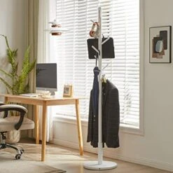 Aibiju Standing Coat Rack Stand With 8 Hooks And 3 Height Options, Wood Kids Coat Tree With Sturdy Round Base, Small Hall Tree Coat Rack White YD-1009 14 Aibiju Standing Coat Rack Stand With 8 Hooks And 3 Height Options, Wood Kids Coat Tree With Sturdy Round Base, Small Hall Tree Coat Rack White YD-1009 -Amazon Store 511N9hINKkL
