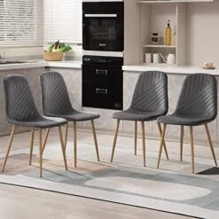 WENYU Dining Chairs Set Of 4, Mid Century Dining Room Chairs Kitchen Chairs, Upholstered Accent Chairs For Living Room 23 WENYU Dining Chairs Set Of 4, Mid Century Dining Room Chairs Kitchen Chairs, Upholstered Accent Chairs For Living Room -Amazon Store 512O5I04i1L. AC
