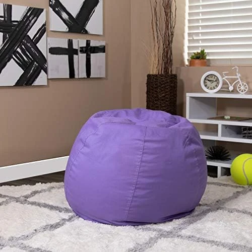 Flash Furniture Dillon Small White Furry Bean Bag Chair For Kids And Teens 17 Flash Furniture Dillon Small White Furry Bean Bag Chair For Kids And Teens - Image 15