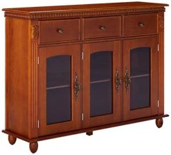 Kings Brand Furniture - Penrose Wood/Glass Sideboard Buffet Cabinet, Walnut 10 Kings Brand Furniture - Penrose Wood/Glass Sideboard Buffet Cabinet, Walnut -Amazon Store 513JF5n5pLL