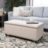 Christopher Knight Home Tatiana Fabric Storage Ottoman, Wheat