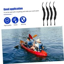 VALICLUD Kayak Pcs Carry Canoe Yacht For Kayaking Toggle Fasteners Sturdy Boat Handle Hardware Practical Kayaks All Accessories Marine Replacement Fit With Black Plastic Handles Ocean 8
