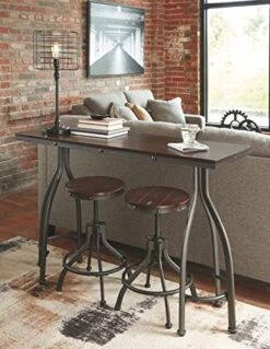 Signature Design By Ashley Odium Urban Counter Height Dining Table Set With 2 Bar Stools, 3 Piece Set, Rustic Brown 10 Signature Design By Ashley Odium Urban Counter Height Dining Table Set With 2 Bar Stools, 3 Piece Set, Rustic Brown -Amazon Store 5149ADhVIEL