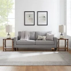 Walker Edison Sedalia Modern Farmhouse Metal-X Side Table Set, 2 Pack, Rustic Oak 20 Walker Edison Sedalia Modern Farmhouse Metal-X Side Table Set, 2 Pack, Rustic Oak -Amazon Store 514P3yKE8tL