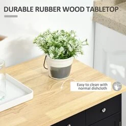 HOMCOM Double Door Sideboard Buffet Cabinet, Kitchen Cabinet, Coffee Bar Cabinet With 2 Drawers, Adjustable Shelf For Living Room And Hallway, Black 9 HOMCOM Double Door Sideboard Buffet Cabinet, Kitchen Cabinet, Coffee Bar Cabinet With 2 Drawers, Adjustable Shelf For Living Room And Hallway, Black -Amazon Store 514VjlEBPBL