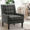 Rosevera Arvada Rosevara Modern Furniture Living Reading Room Comfy Accent Chair For The Bedroom, Standard, Charcoal -Amazon Store 514WiDD64lL