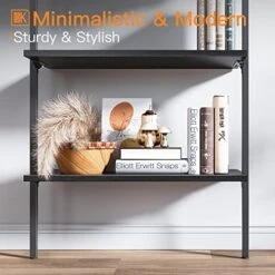 ODK 5-Tier Ladder Shelf, 74 Inches Wall Mounted Ladder Bookshelf With Metal Frame, Open Industrial Shelves For Home Office, Bedroom And Living Room, Black 19 ODK 5-Tier Ladder Shelf, 74 Inches Wall Mounted Ladder Bookshelf With Metal Frame, Open Industrial Shelves For Home Office, Bedroom And Living Room, Black -Amazon Store 514XNoBRNhL