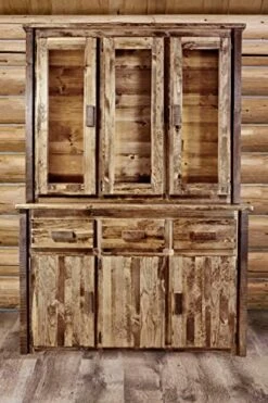 Montana Woodworks Homestead Collection China Hutch & Sideboard, Stain & Lacquer Finish