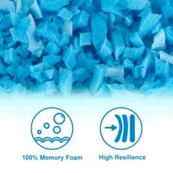 Molblly Bean Bag Filler Foam 20lbs Blue Premium Shredded Memory Foam Filling For Pillow Dog Beds Chairs Cushions And Arts Crafts, Added Gel Particles , Soft And Great For Stuffing 12 Molblly Bean Bag Filler Foam 20lbs Blue Premium Shredded Memory Foam Filling For Pillow Dog Beds Chairs Cushions And Arts Crafts, Added Gel Particles , Soft And Great For Stuffing -Amazon Store 515AhG1XOLL