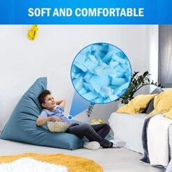 COYMOS 5lbs Shredded Memory Foam Filling For Bean Bag Filler Foam Refill For Pillow Dog Beds Chairs Cushions And Arts Crafts, Added Gel Particles -Amazon Store 515MFgN1VgL