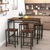 Recaceik 5 PCS Dining Table Set, Modern Kitchen Table And Chairs For 4, Wood Pub Bar Table Set Perfect For Breakfast Nook, Small Space Living Room 2 Recaceik 5 PCS Dining Table Set, Modern Kitchen Table And Chairs For 4, Wood Pub Bar Table Set Perfect For Breakfast Nook, Small Space Living Room -Amazon Store 515SkTWbQlL