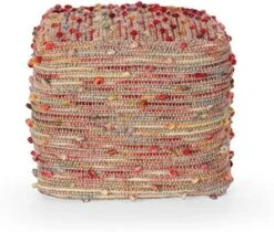 Great Deal Furniture Hellen Boho Jute And Cotton Pouf, Multicolor 9 Great Deal Furniture Hellen Boho Jute And Cotton Pouf, Multicolor -Amazon Store 515rA2W7lL. AC