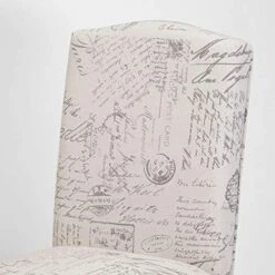 Christopher Knight Home CKH Crown Top French Script Fabric Dining Chairs, 2-Pcs Set, Beige / Script -Amazon Store 515y0c7AiiL