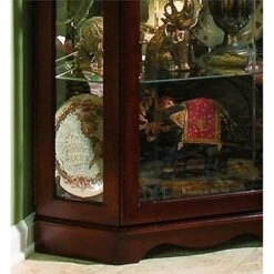 Beaumont Lane Corner Curio Cabinet In Medallion Cherry -Amazon Store 515z0tMWY8L