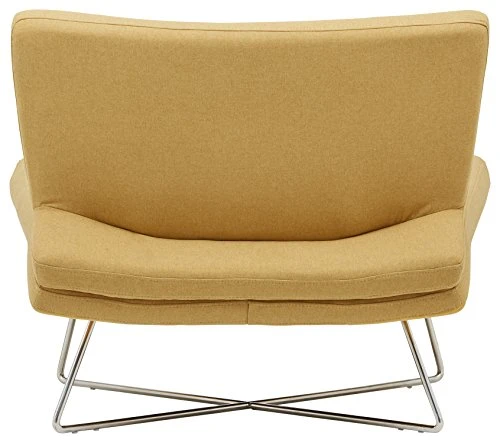 Amazon Brand – Rivet Farr Lotus Accent Chair, 39.8"W, Canary 4 Amazon Brand – Rivet Farr Lotus Accent Chair, 39.8"W, Canary - Image 2