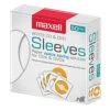 Maxell 190135 Protective Thin Clear Plastic Easy Storage CD & DVD Sleeves White 50 Pack (Paper) -Amazon Store 5164odv1pNL